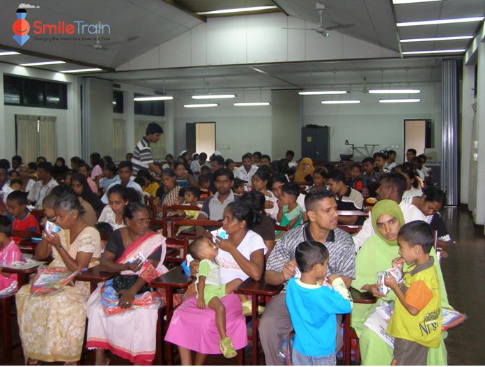 Smile Train bag donation ceremony